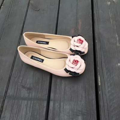 CHANEL Shallow mouth flat shoes Women--061